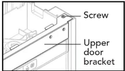 Screw Upper door bracket