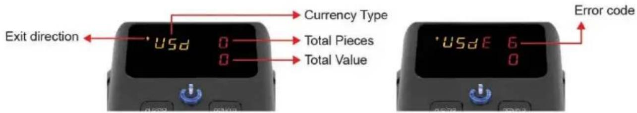 Exit direction Currency Type Total Pieces Total Value USD 0 0 USD E 6 0 Error code