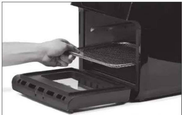 PowerXL Air Fryer Pro X GLA-1002 - Placing Crisper Trays into Unit - 1