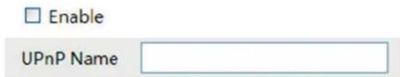 Enable UPnP Name
