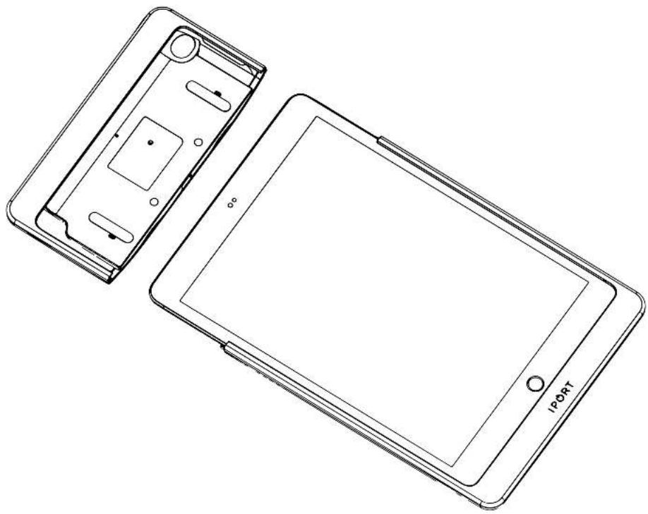 iPort 72326 - Reinstall the Case top onto the lower half if the Case and iPad. - 1