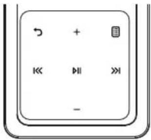 Diagram of a computer control panel with directional buttons and display icons