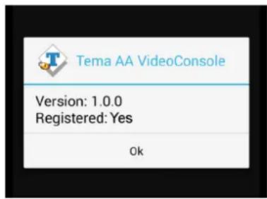Tema AA VideoConsole Version: 1.0.0 Registered: Yes Ok