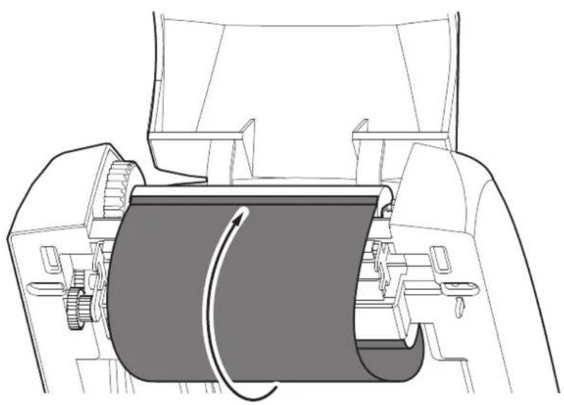 CUSTOM D4 202 - Loading the ribbon roll - 6