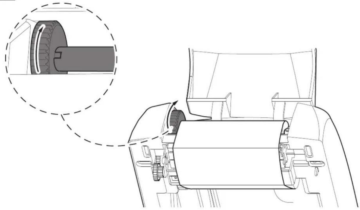 CUSTOM D4 202 - Loading the ribbon roll - 7