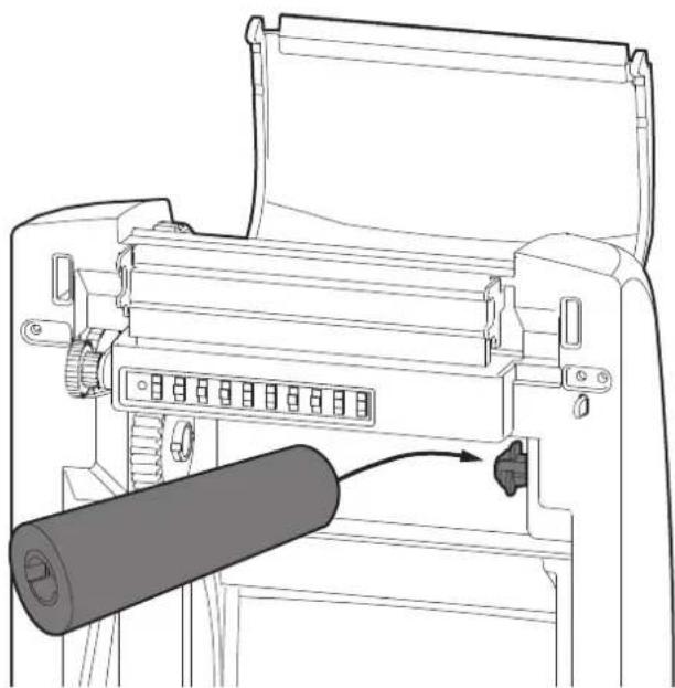 CUSTOM D4 202 - Loading the ribbon roll - 2