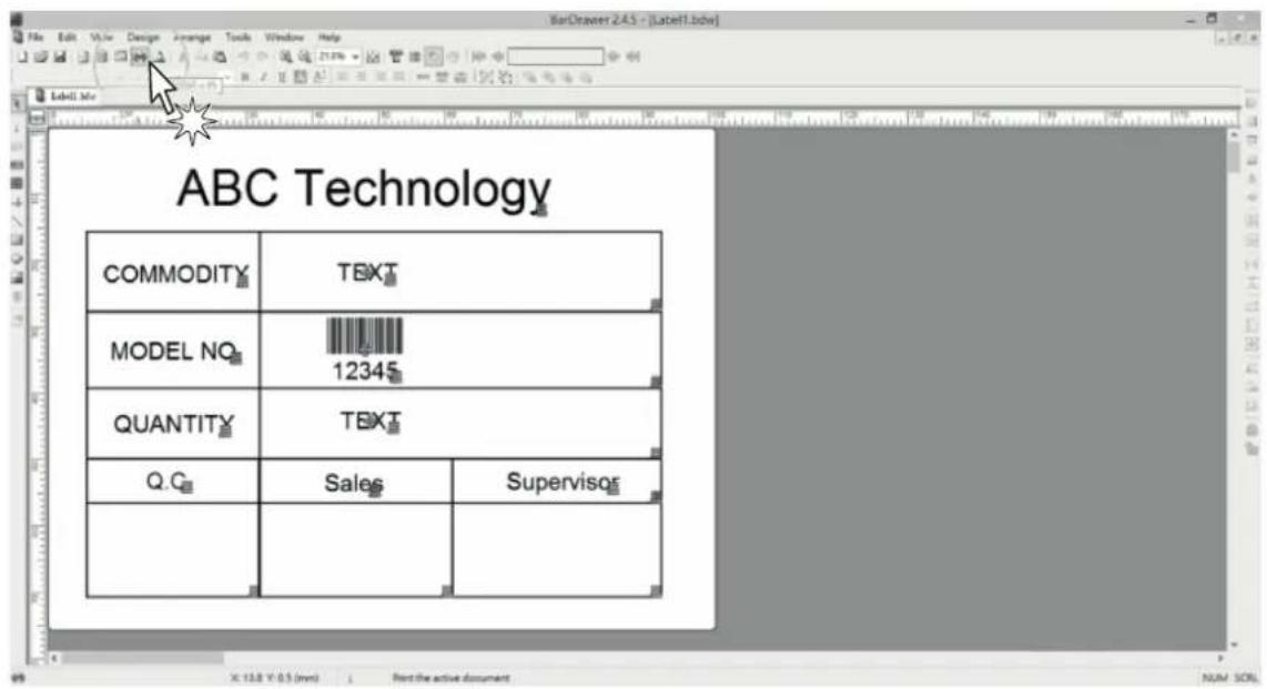 ABC Technology COMMODITY TEXT MODEL NO 12345 QUANTITY TEXT Q.C. Sales Supervisors