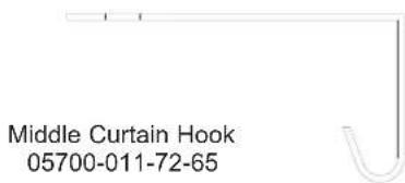 Middle Curtain Hook 05700-011-72-65