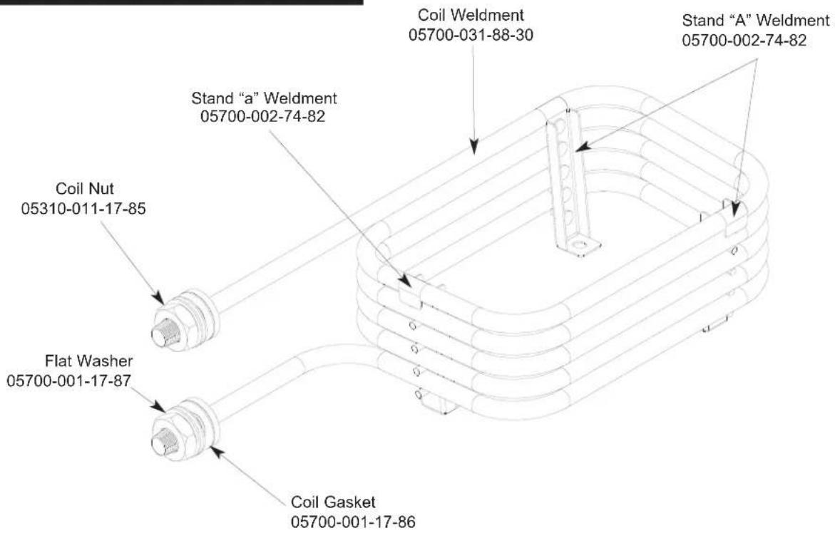 Coil Weldment 05700-031-88-30 Stand "A" Weldment 05700-002-74-82 Stand "a" Weldment 05700-002-74-82 Coil Nut 05310-011-17-85 Flat Washer 05700-001-17-87 Coil Gasket 05700-001-17-86
