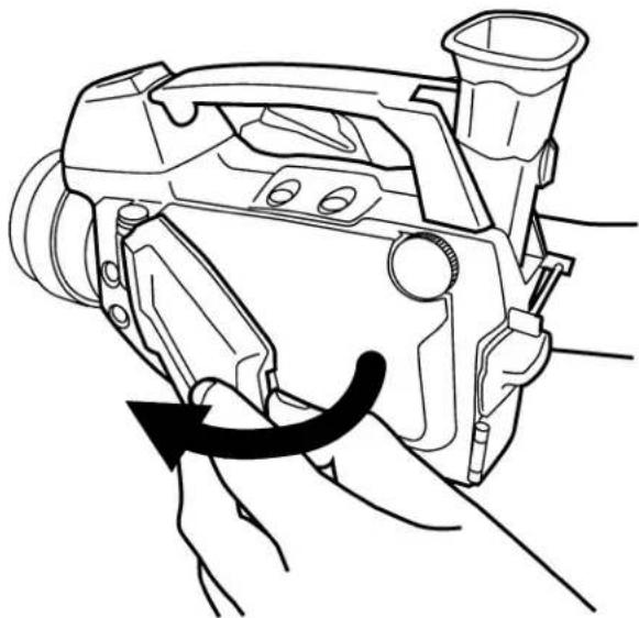 FLIR GF343 - Opening the display - 1