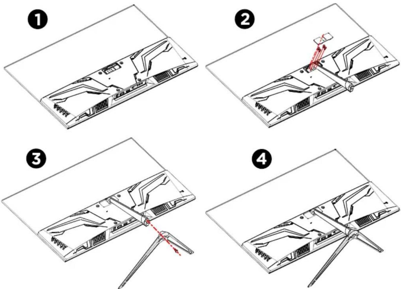 EKO K27FM - Attaching the stand - 1