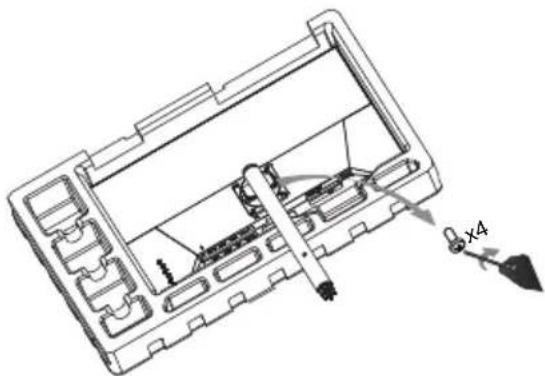 COOLER MASTER GM27-FQS - Connect the monitor to the base - 3