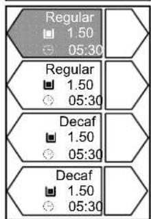 Regular 1.50 05:30 Regular 1.50 05:30 Decaf 1.50 05:30 Decaf 1.50 05:30