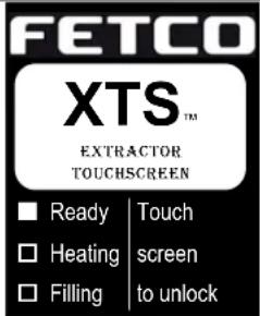 FETCO XTS™ EXTRACTOR TOUCHSCREEN Ready | Touch Heating | screen Filling | to unlock