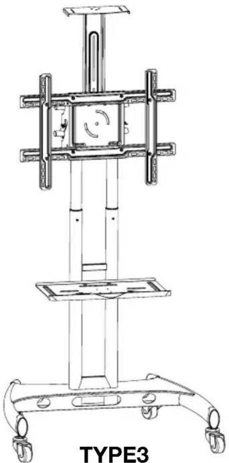 Luxor FP2500 - Flat Panel Series Mobile Stand Instructions - 3