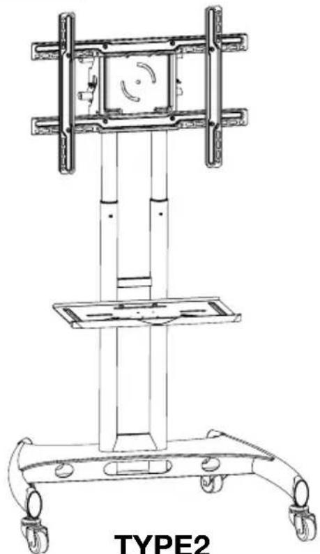 Luxor FP2500 - Flat Panel Series Mobile Stand Instructions - 2