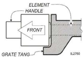 ELEMENT HANDLE FRONT GRATE TANG IL2760