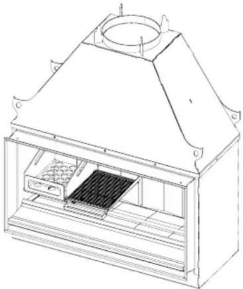 Escea EK1250 - H4 Cooking on the Fire - 1