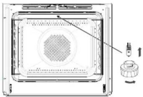 Cylinda SIB7562KVEPRF - Byte av lampa i ugnen - 1