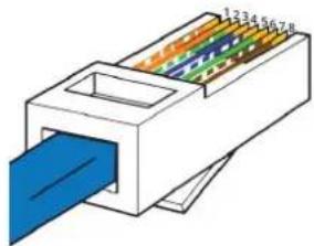 Tema AD639SR - Appendix 4: Cabling of a UTP RJ45 network cable according to the standard EIA568B - 3