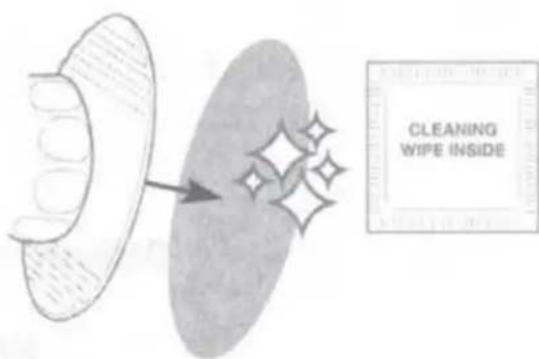 CLEANING WIPE INSIDE