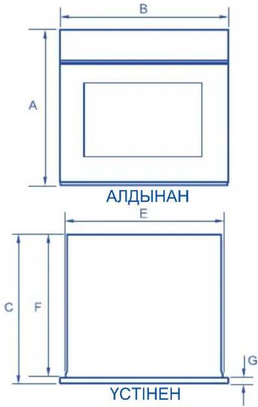 A B АЛДЫНАН E C F G УСТИНЕН