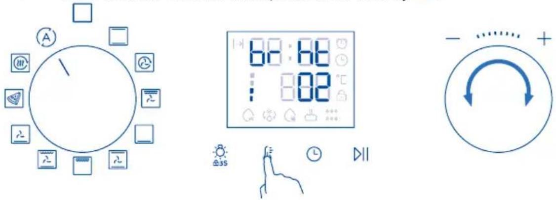 HAIER HOQ-K4AAN3GG - Дисплей жарыктығын реттеу - 1