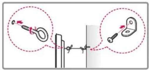 Diagram showing two mechanical components with arrows indicating motion or force, likely illustrating a pulley or clamp mechanism.