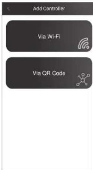 Add Controller Via Wi-Fi Via QR Code