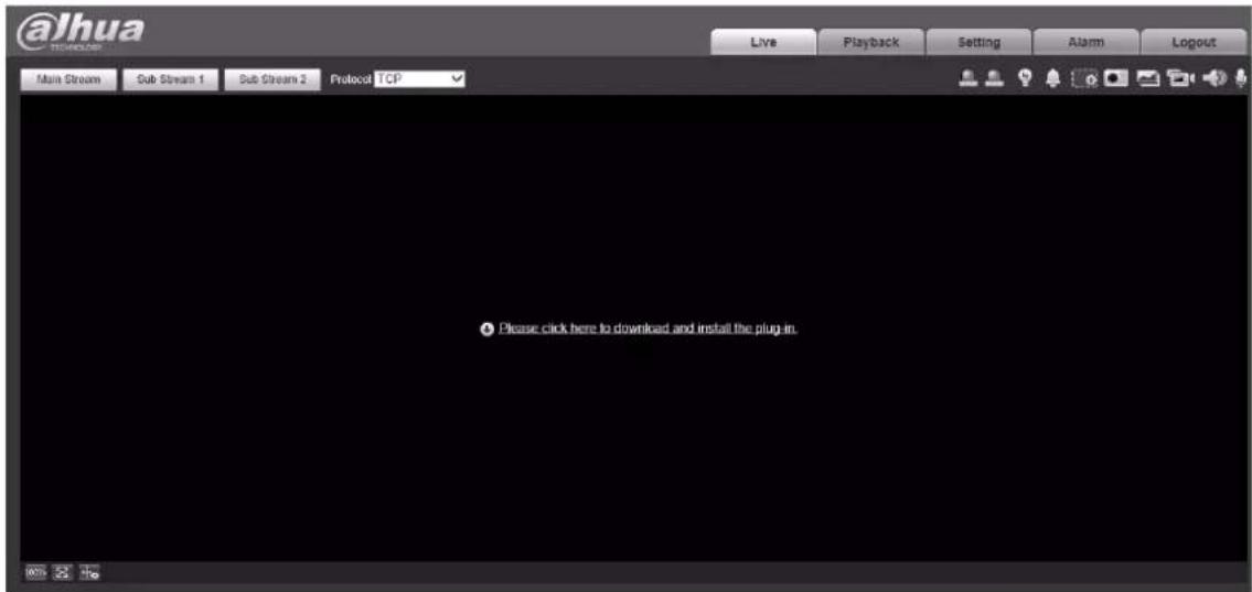 @Jhua Main Stream Sub Stream 1 Sub Stream 2 Protocol TCP Please click here to download and install the plug in.