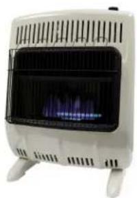 White portable gasifier with blue flame inside, no visible text or symbols