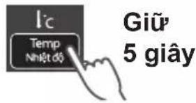 I'c Temp Nhiệt độ Giữ 5 giây