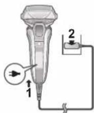 PANASONIC ES-LV9C - 자동 세정 충전기를 사용하지 않고 충전 - 1