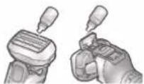 PANASONIC ES-LV9C - Lubricate the shaver. - 1