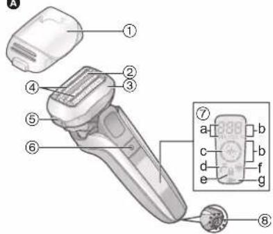 PANASONIC ES-LV9C - 부품 명칭 - 1