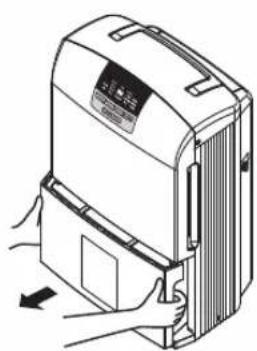 PANASONIC F-YCT17V - Slowly remove the water tank with both hands. - 1
