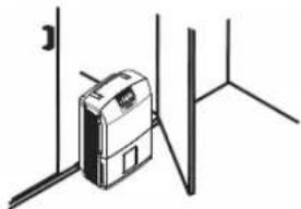 PANASONIC F-YCT17V - Do not place the unit inside the closet. - 1