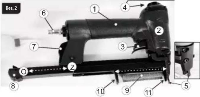 Des. 2 ① ④ ② ⑦ ③ ⑥ ⑧ ① ⑤ ⑩ ⑨ ⑪ ① Z