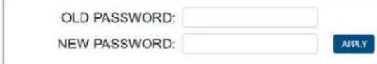 OLD PASSWORD: NEW PASSWORD: APPLY
