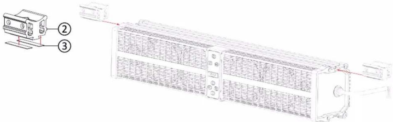 Technical diagram showing a device with labeled components and a close-up view of its internal structure.