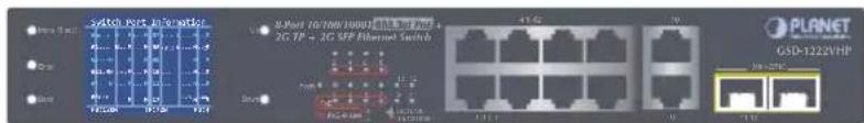 Switch PCC 2G/5 switches K-Port FD/100/10001/10002/10003/10004/1 2G TP = 2G SFP Ethernet Switch PLANET GSD-1222VHP