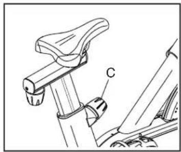 NordicTrack Commercial S10 Studio Cycle - How to Adjust the Saddle Post - 1