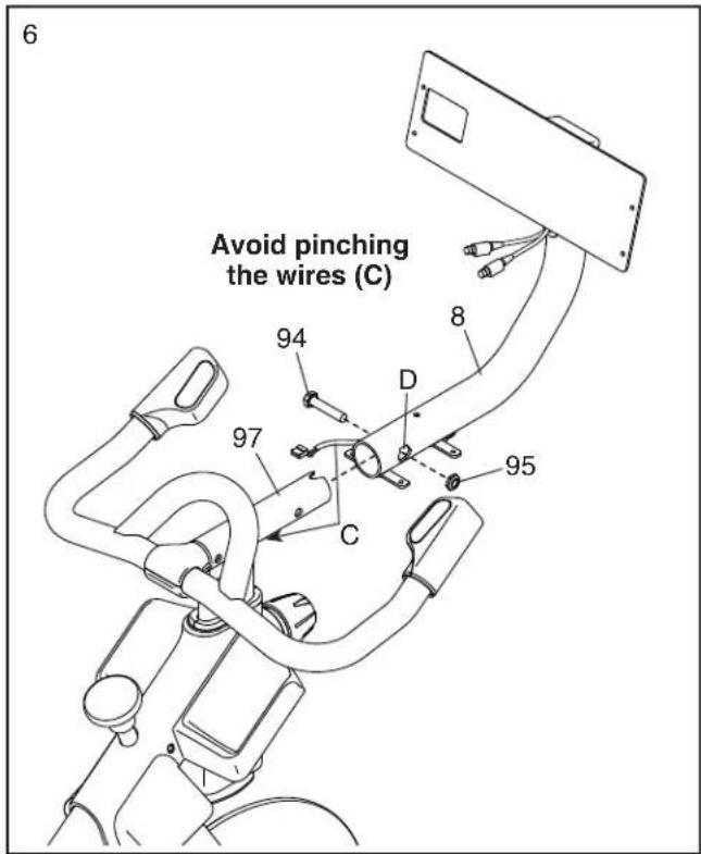 6 Avoid pinching the wires (C) 94 8 D 97 C 95