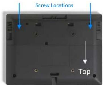 Screw Locations Top