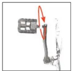 Diagram of a mechanical device with a rotating arm and lever mechanism (no text or symbols)