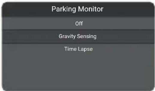 Parking Monitor Off Gravity Sensing Time Lapse