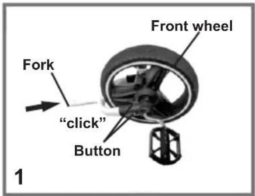 Front wheel Fork "click" Button 1