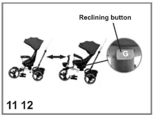 Reclining button G 11 12