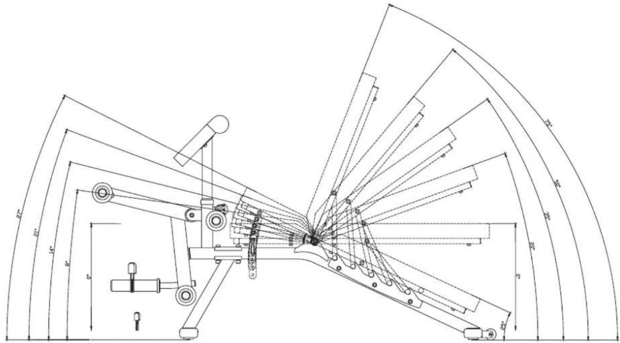 Technical schematic diagram of a mechanical assembly with dimension annotations in millimeters