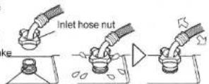 Imarflex IWM-800TL - Connect the inlet hose with the washing machine - 1